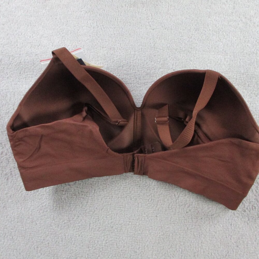 Truekind Wireless Shaping Bra Womens Large Chocolate Brown Supportive Comfort - Picture 6 of 7
